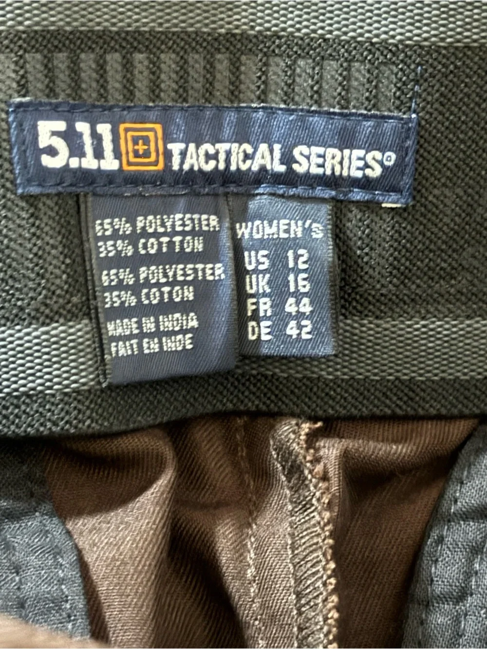 5.11 Tactical Men's Brown Chinos - Straight Fit Tactical Pants